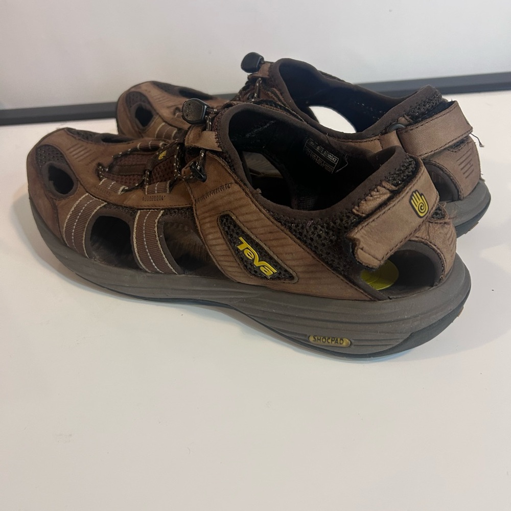 Teva Churnium Water Hiking Sandal Mens Size 12 Slip On Shoe Trail Brown - Picture 4 of 13